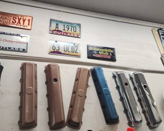 Lot of Automotive Tools & Parts – V-Belts, AC Gauge Set, Grease Guns, Vintage Car Parts