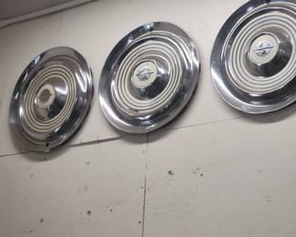 Set of 4 Vintage Oldsmobile Hubcaps – 14" Chrome Wheel Covers Classic Car