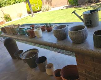 Mixed Garden Planters Clay Ceramic Resin Outdoor Flower Pots