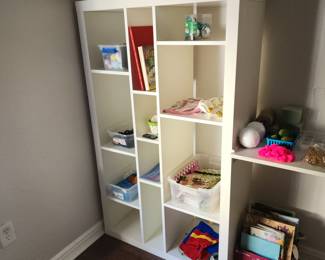 IKEA KALLAX White 8-Cube Storage Shelf Organizer Modern