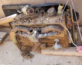 Vintage Inline 6 Cylinder Engine Core – Rat Rod Hot Rod Project Parts
