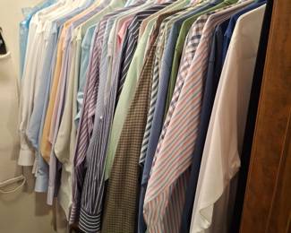 Lots of very nice men's clothes and shoes