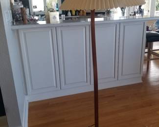 Teak lamp will be available (not the items in the background )