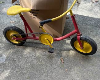 1930’s sidewalk bike with belt drive