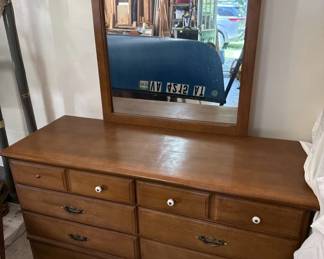 Dresser and mirror