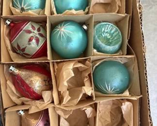 vintage Christmas ornaments