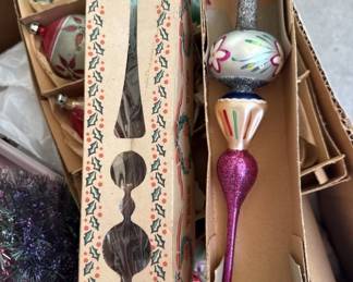 vintage Christmas ornaments