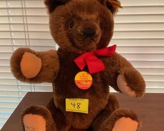Steiff chocolate mohair bear
