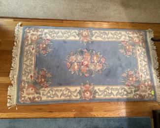 Blue area rug