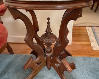 Victorian marble top table