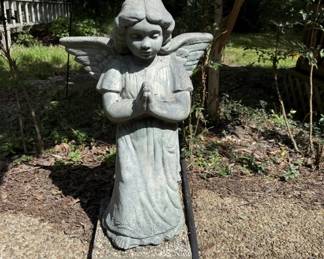 Concrete yard angel