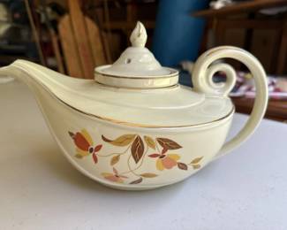 • 2 Aladdin Autumn Leaf Tea Pot's by Hall China