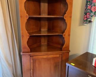 Wood corner cabinet