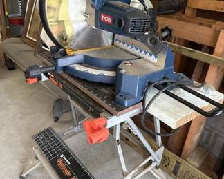 Ryobi miter saw and stand