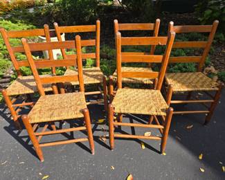6 Ladder Back Chairs