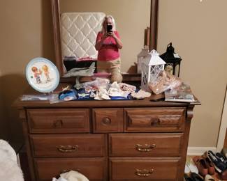 Dresser with mirror