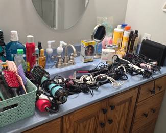 Loads of hair things.