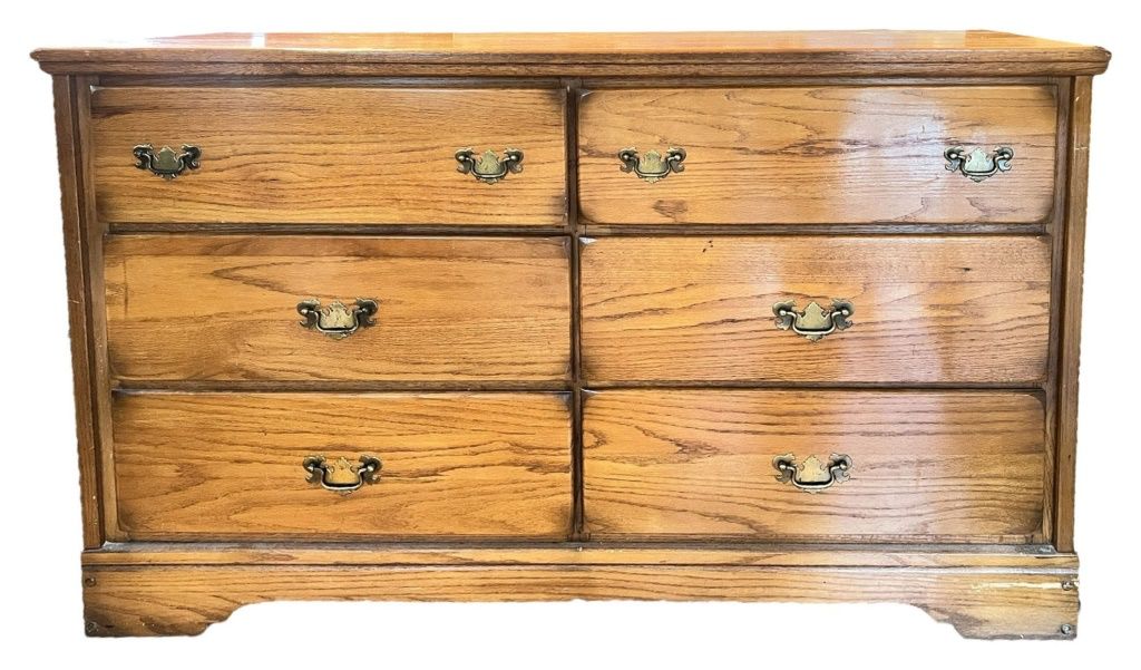 6 Drawer Wooden Dresser