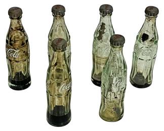 Vintage CocaCola Mini Glass Bottles