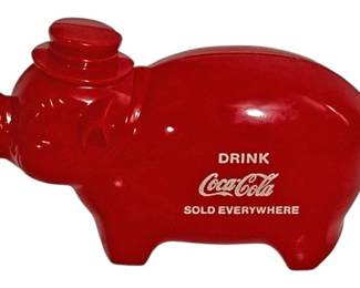 Vintage CocaCola Advertising Piggy Bank