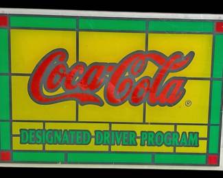CocaCola Designated Driver Sign