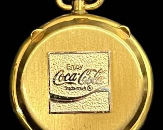 CocaCola Gold Tone Pocket Watch Case