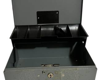 Vintage Metal Cash Box