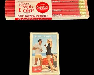 Vintage CocaCola Pencils  Playing Cards