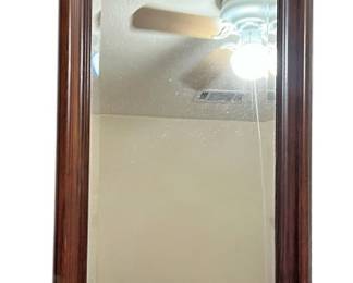 Wood Carved Wall Mirror With Shell Detail