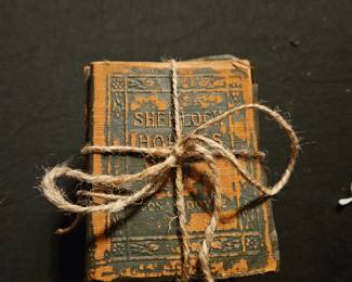 Mini leather library books