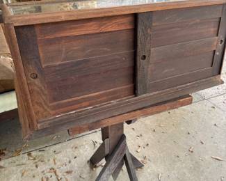 Antique Wooden Display Case