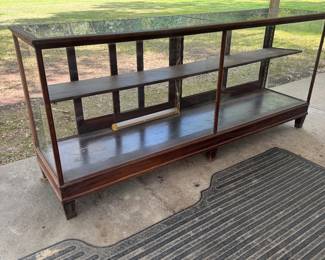 Antique wooden display case