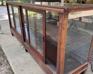 Antique wooden display case