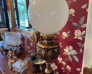 Brass Oil Floor Lamp