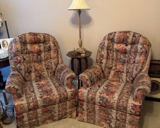 Upholstered Swivel Rocking Chairs