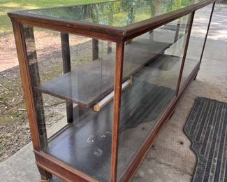 Antique wooden display case