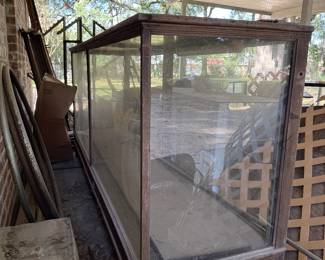 Antique Wooden Display Case