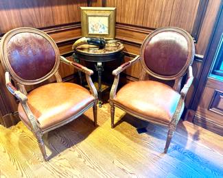 Two Louis XVI Style Armchairs