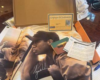 Signed Tiger Woods Flag with COA and Hologram Certification