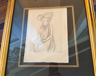 Henri Matisse “ Planche XXIX  rare offset lithograph 1920 mint