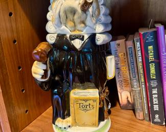 Bulldog Judge Ceramic Figurine