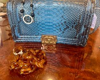 Faux Chanel Python Cross Body