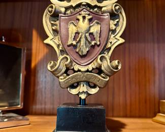 Heraldic Crest Desk Sculpture