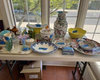 Decorative plates, vases, bowls