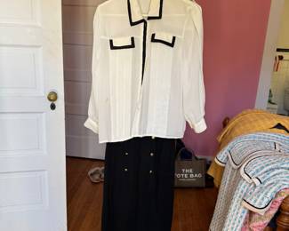 Chanel blouse and skirt