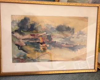 4 Individual "Piroska" original watercolors 
