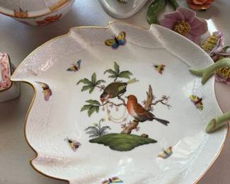 Herend Rothschild Bird (many Herend pieces) 