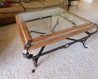 Adnet Hemes Style End table. "Equestrian Ranch" End table also available.