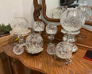 Waterford and more rose bowls