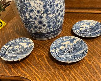 Blue and white 